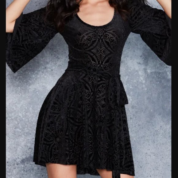black midi ruffle dress Miley Dillan Midi Ruffle Dress Black / XS by Sugarlips